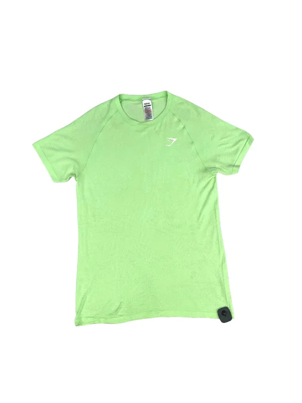 Everyday Comfort Green Athletic Top Short Sleeve Gym Shark, Size L