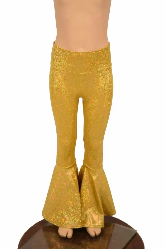 Weekend Wear Kids Gold Bell Bottom Flares