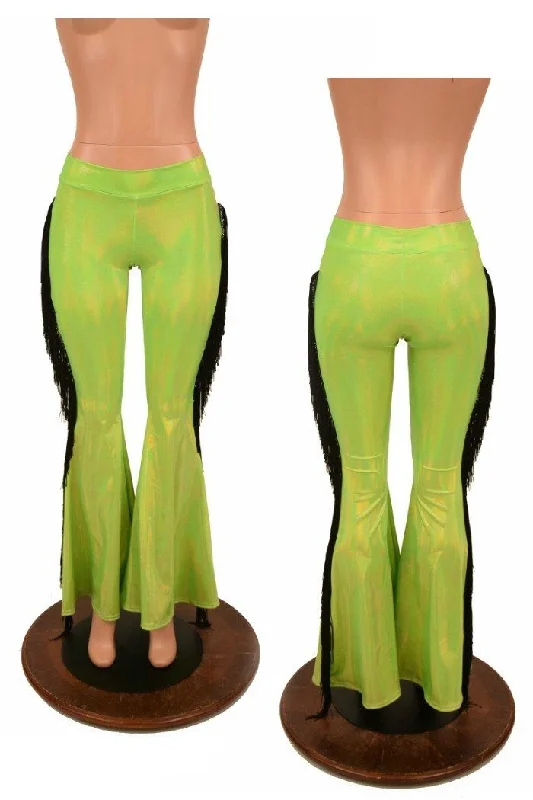 Soft Fabrics Lime Holo Fringe Solar Flares