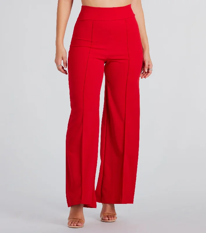 Comfortable Design Looking Chic High Waist Wide-Leg Pants