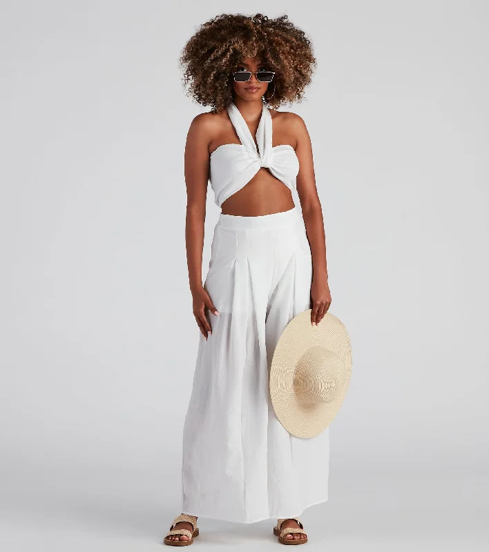 High-quality Fabrics Made For You High Rise Palazzo Pants