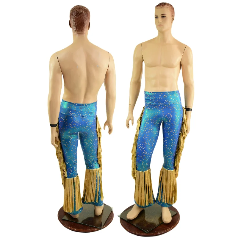 Sweet Style Mens Bootcut Macho Pants with Gladiator Fringe