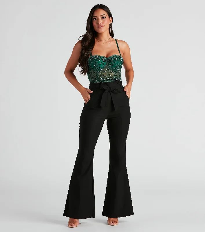 Energy Wear Not A Flare Woven Paper Bag Pants