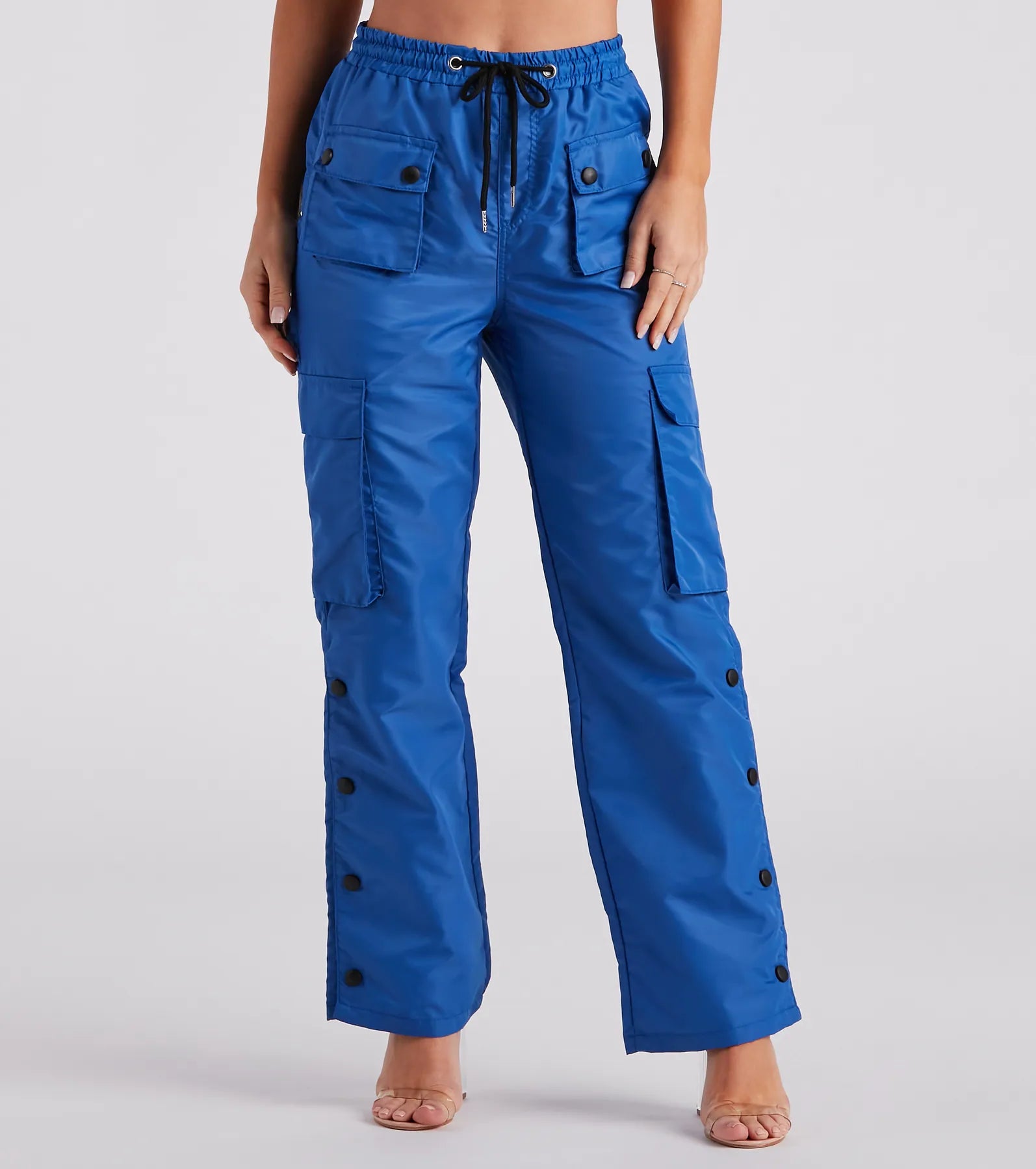 High-end Fabrics On My Street High-Rise Cargo Pants