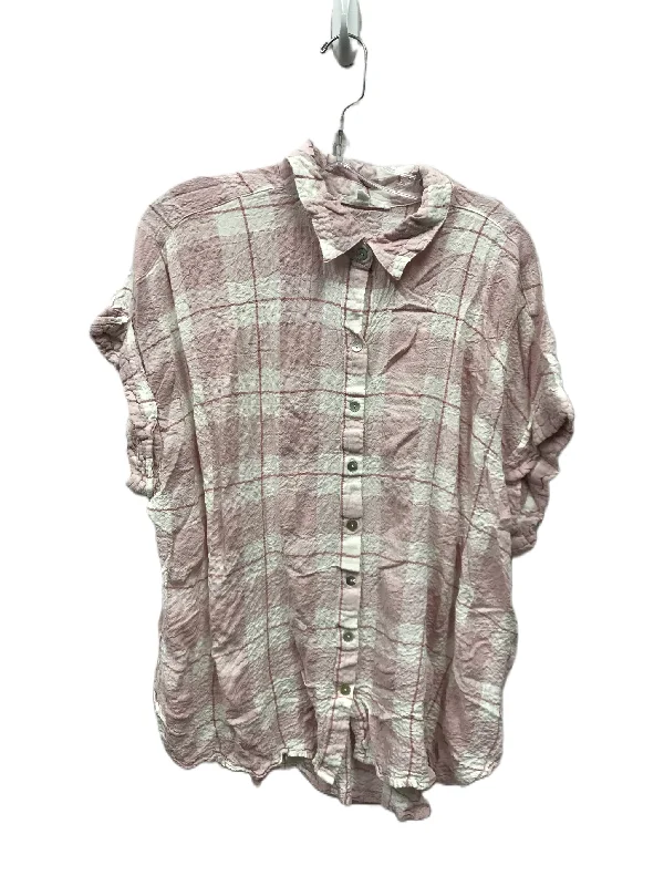 Fresh And Simple Pink Top Short Sleeve By Jane And Delancey, Size: 2x