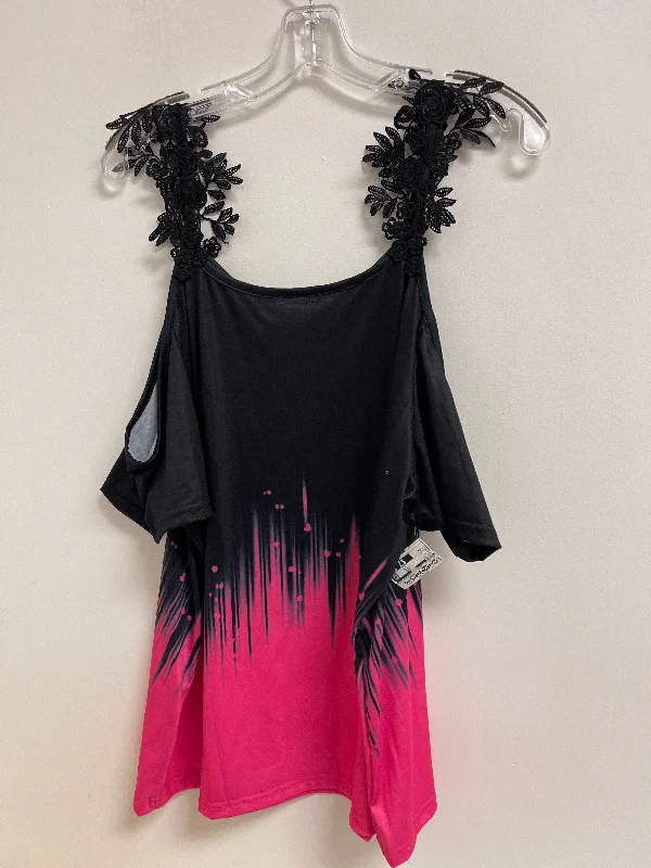 Cool Style Pink Top Short Sleeve Shein, Size 4x