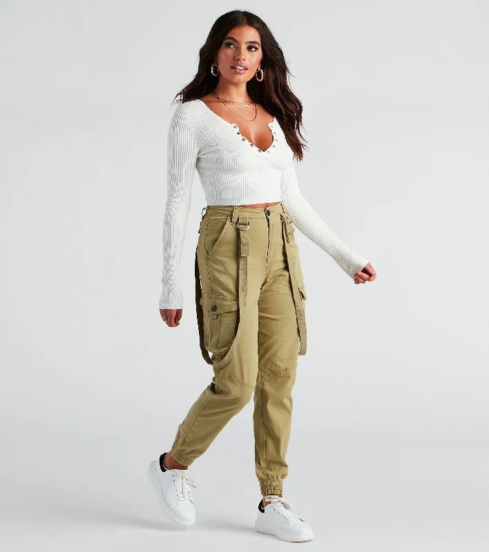 Integrated Design Precious Cargo High Rise Joggers