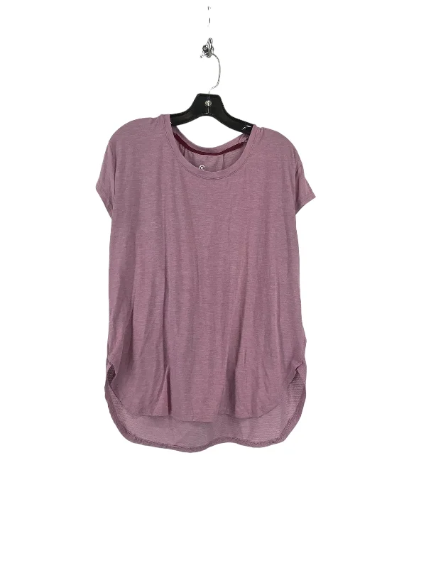 Fashionable And Fashionable Purple Athletic Top Short Sleeve Champion, Size M