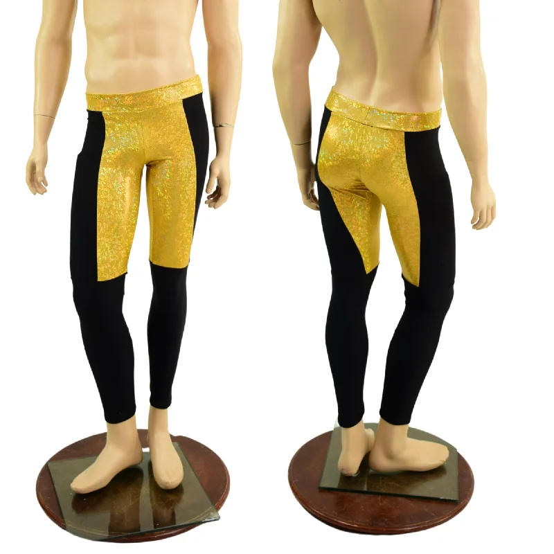 Fashionable And Versatile Ready to Ship Mens Midrise Luchador Leggings XL