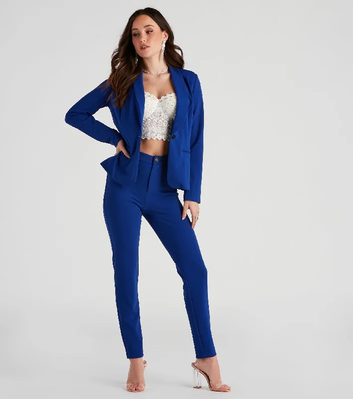 Elegant Wear Right Moves Crepe Trouser Pants
