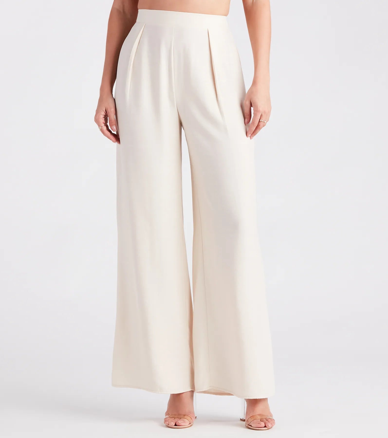 Everyday Style Sleek And Sophisticated Satin Wide-Leg Pants