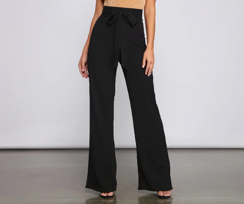 Classic Style So Posh High Waist Flared Pants