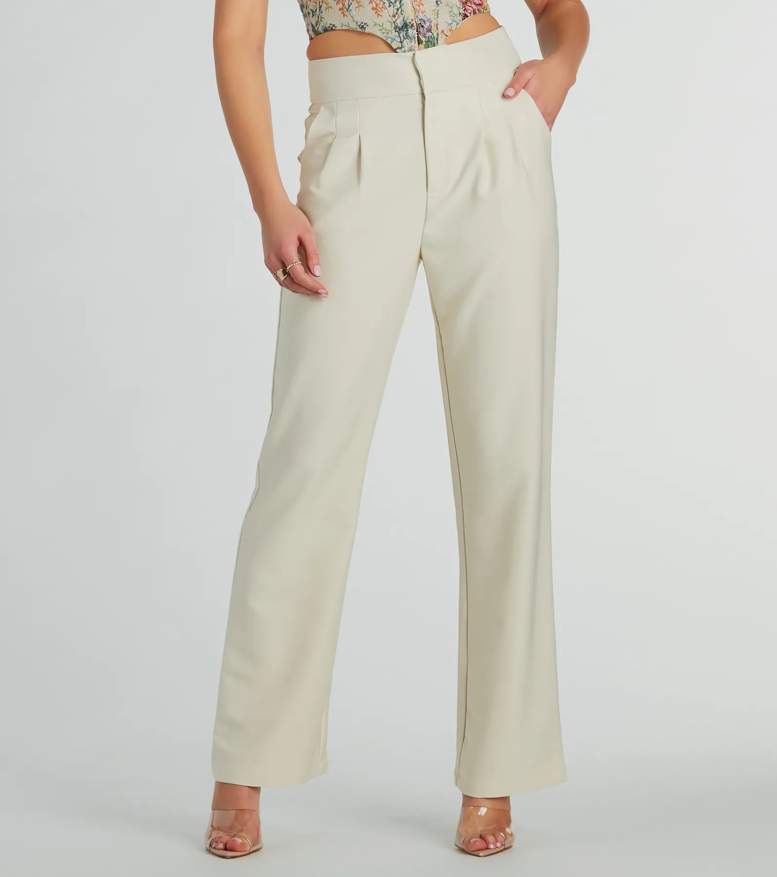 Timeless Outfits Sophisticated Moment Straight Leg Trouser Pants