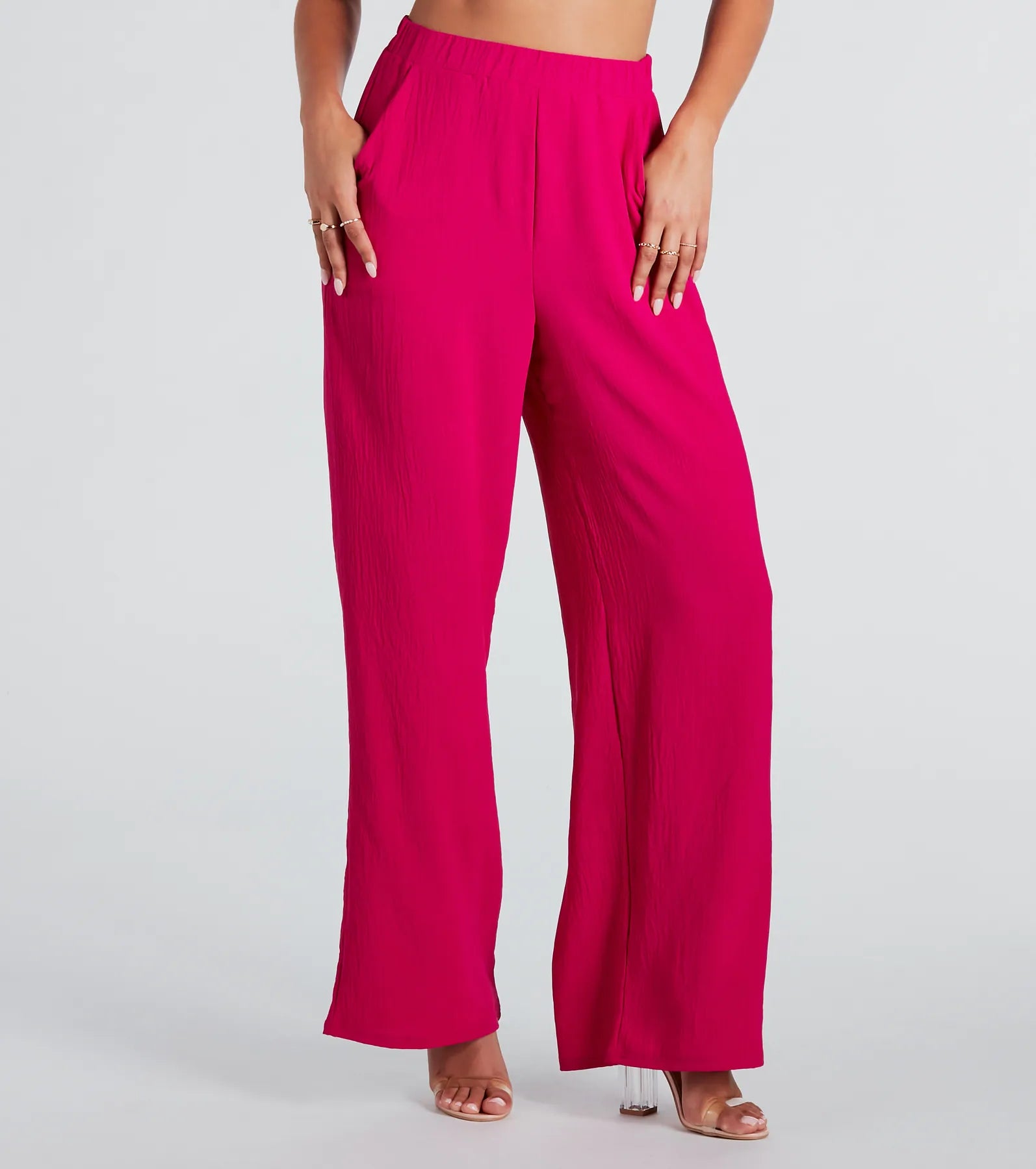 Advanced Design Sunny Vibes Woven Wide-Leg Pants