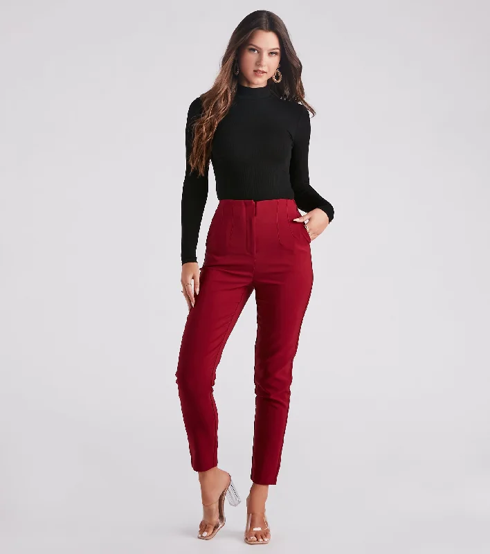 Sweet Girl Tapered And Chic Trouser Pants