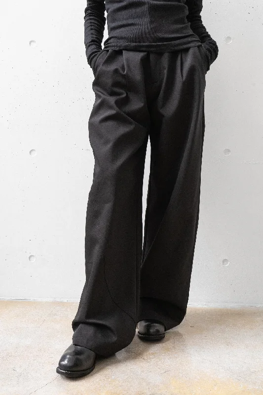 Warm And Comfortable thom/krom Wide Straight Tuck Pants (Femme)