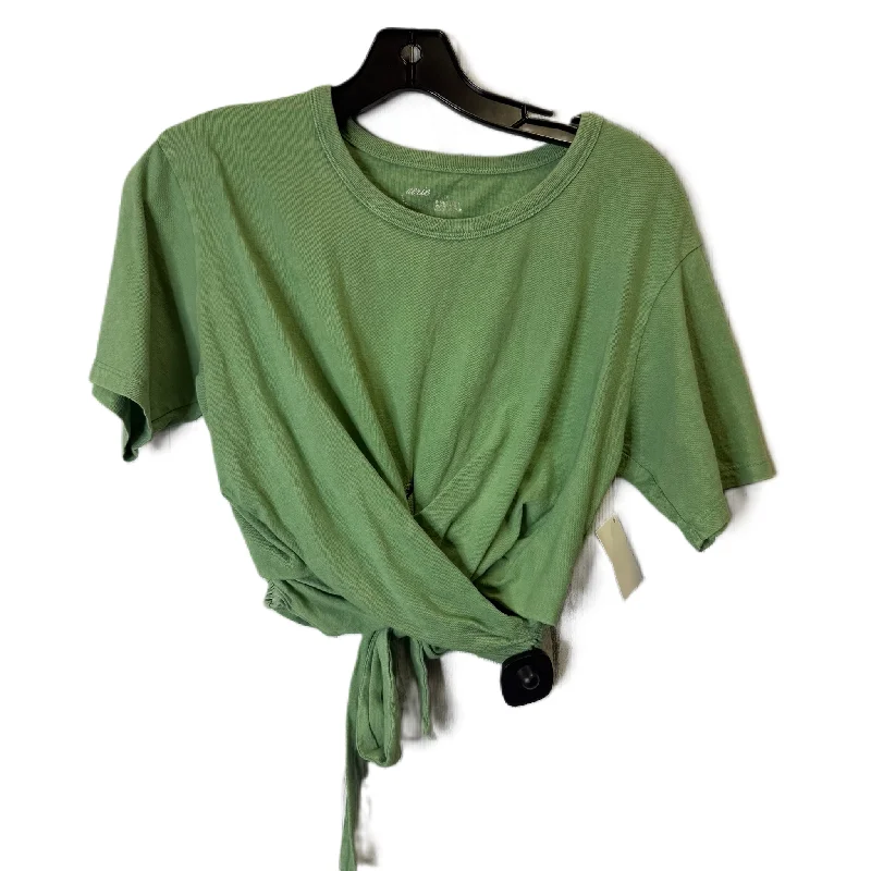 Design Trend Top Short Sleeve By Aerie In Green, Size: Xs