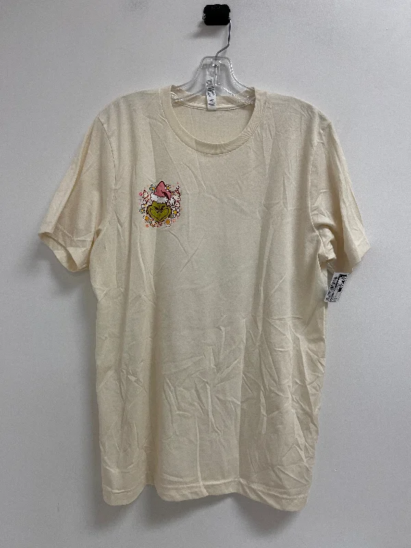 Sports Cool Top Short Sleeve By Bella + Canvas In Cream, Size: L