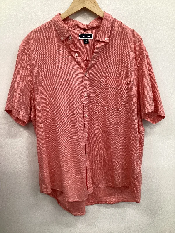 Trendy Items Top Short Sleeve By Club Room In Orange, Size: L