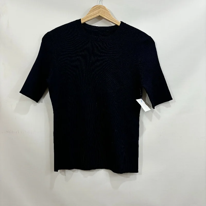 Relaxed Chic Top Short Sleeve By Cma In Navy, Size: M