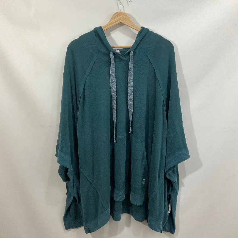 Warm Winter Series Top Short Sleeve By Free People In Blue, Size: M