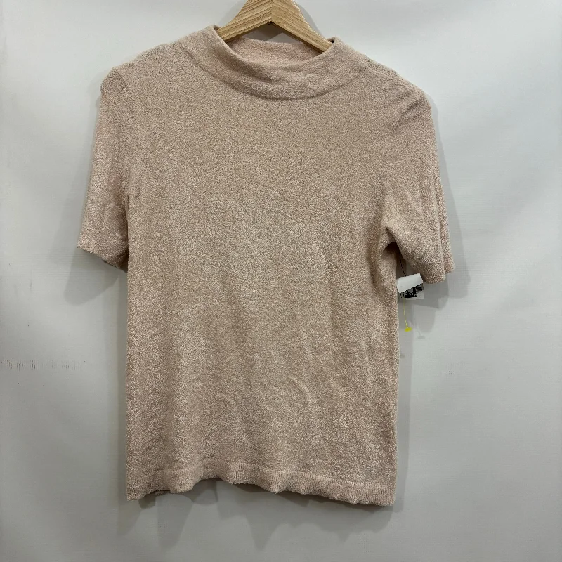 Cozy Apparel Top Short Sleeve By Loft In Pink, Size: Xs