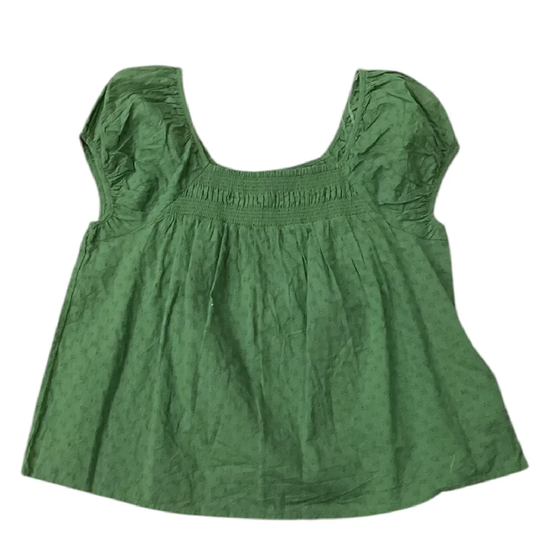 Fashion And Simplicity Top Short Sleeve By Universal Thread In Green, Size: Xs