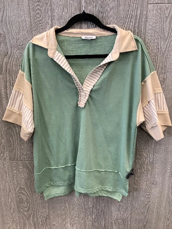 Fashion Expert Top Short Sleeve By White Birch In Green, Size: S
