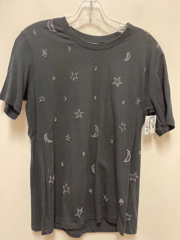 Light And Breathable Top Short Sleeve Designer By Johnny Was In Black, Size: S