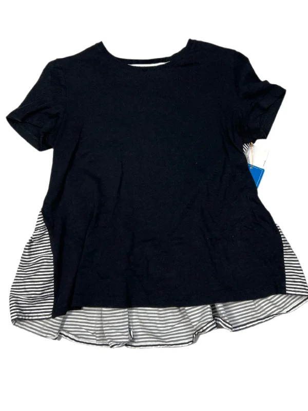 Luxury Classic Top Short Sleeve Designer By Kate Spade In Black, Size: S