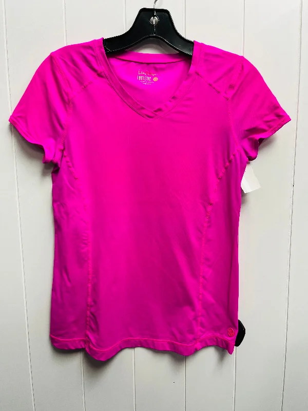 Versatile Outfits Top Short Sleeve Designer By Lilly Pulitzer In Pink, Size: Xs