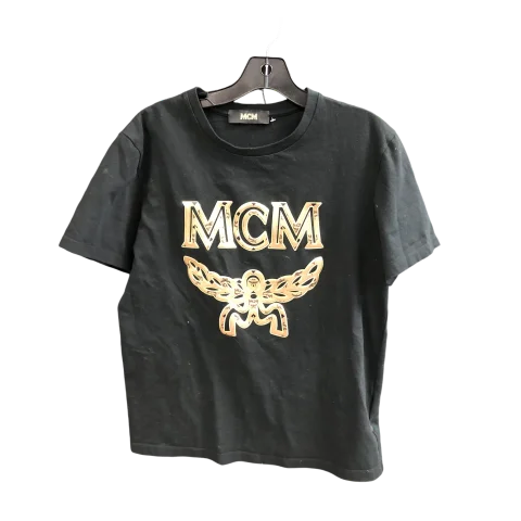 Comfortable Tops Top Short Sleeve Designer By Mcm In Black, Size: S