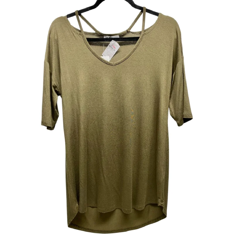Comfy Chic Wear Top Short Sleeve Designer By Neiman Marcus In Green, Size: S