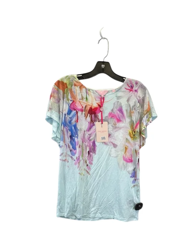 All-Day Comfort Top Short Sleeve Designer By Ted Baker In Multi-colored, Size: S