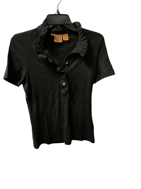 Warm Chic Outfits Top Short Sleeve Designer By Tory Burch In Black, Size: M