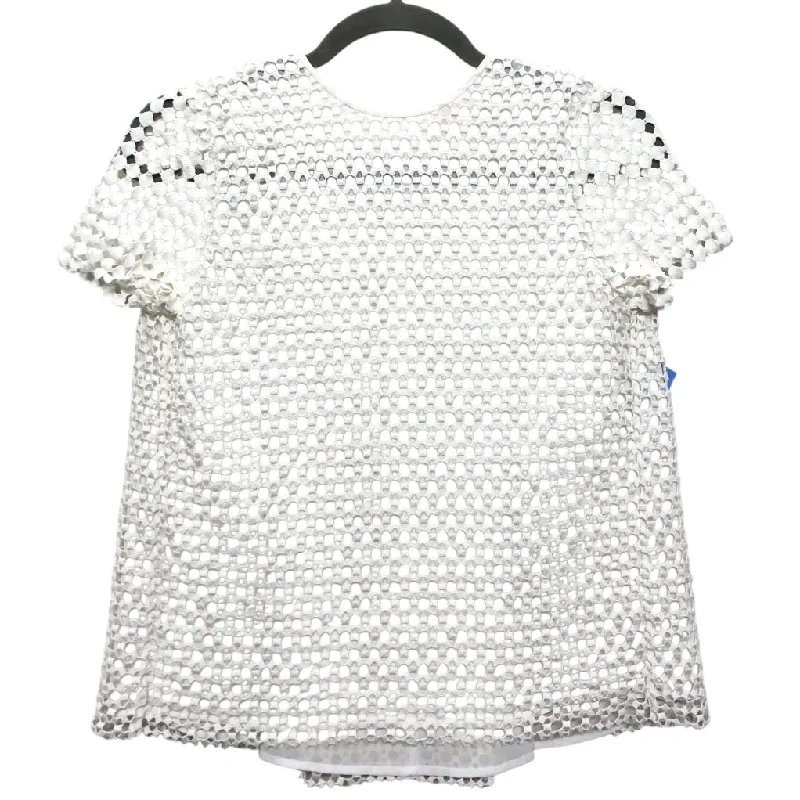 Soft Wearables Top Short Sleeve Designer By Tory Burch In White, Size: 0