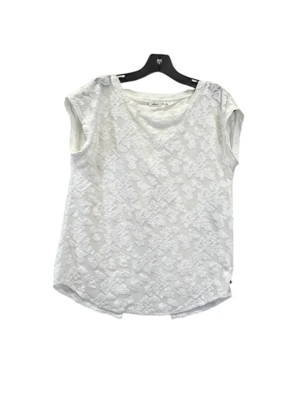 Chic Comfort Top Short Sleeve Designer By Wilfred In White, Size: S