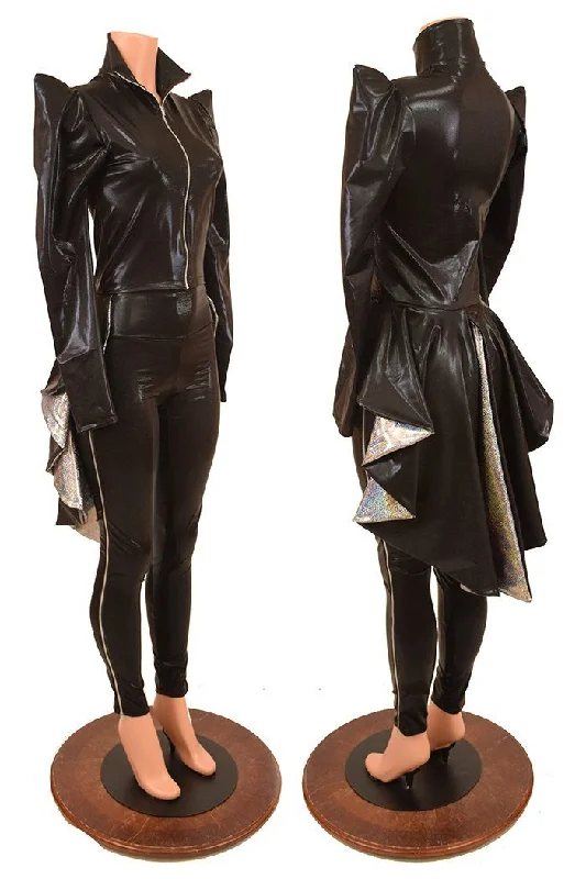 Cozy Look Tuxedo Back Jacket & Zip Away Leggings Set