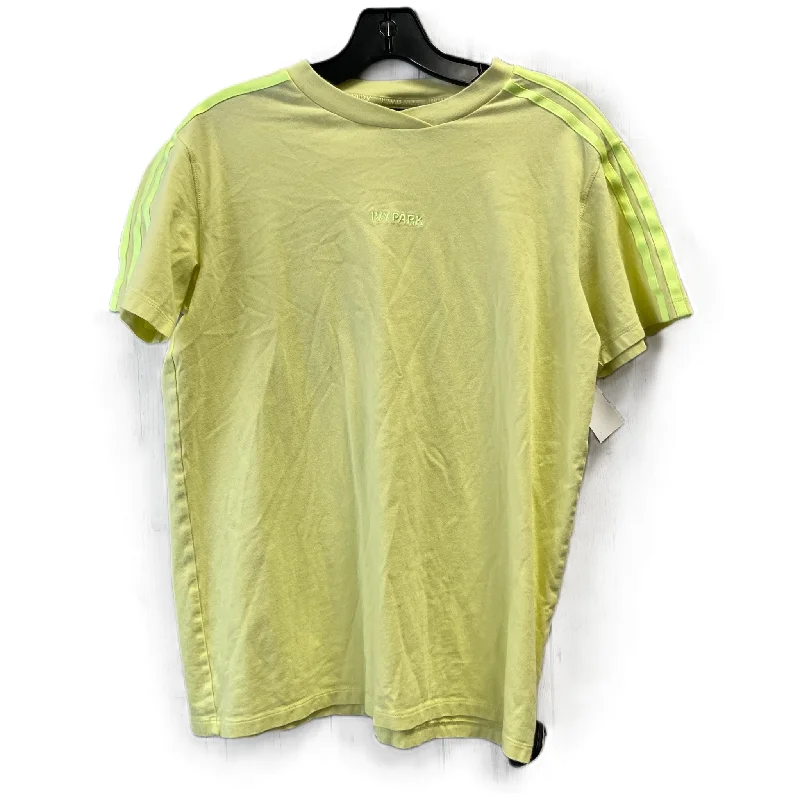 Comfy Chic Wear Yellow Athletic Top Short Sleeve By Ivy Park, Size: Xs