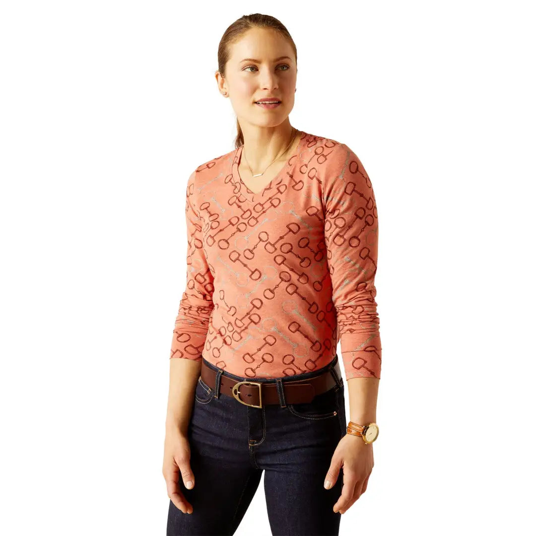 Cozy Vibes Ariat Burnt Brick Bit T-Shirt