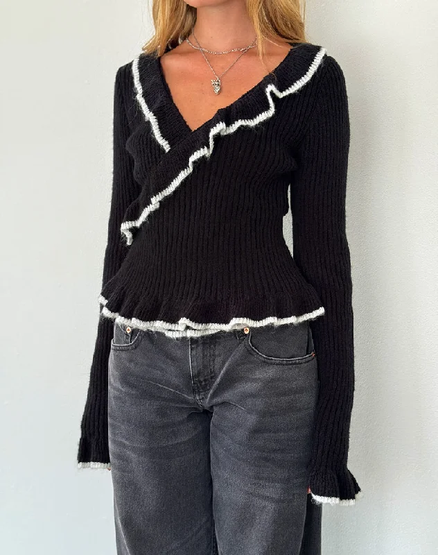 Integrated Design Christella Top in Black