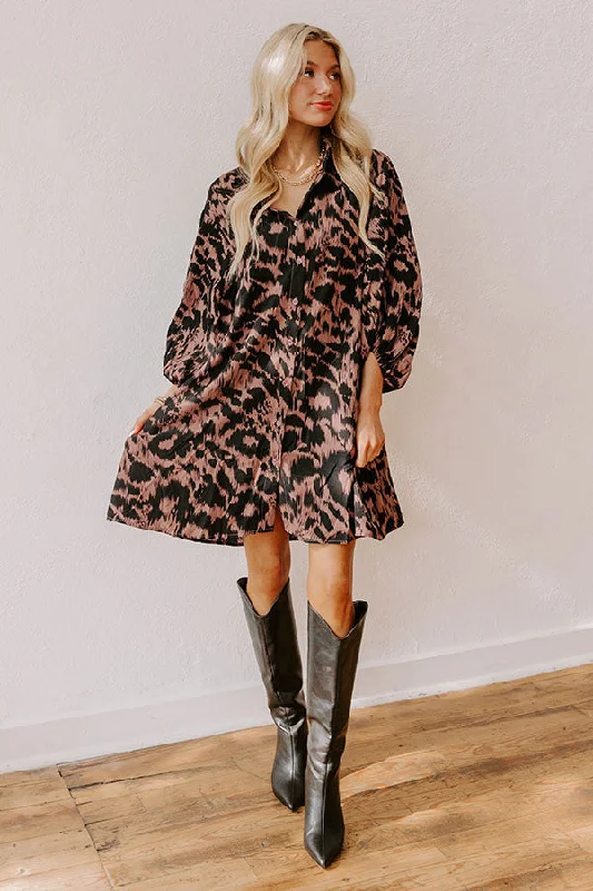 Outdoor Trend Dreaming Of Soho Button Down Mini Dress