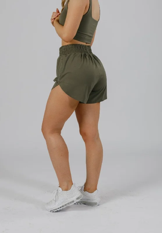 Comfortable And Versatile FeatherKnit™ Track Short Everglades