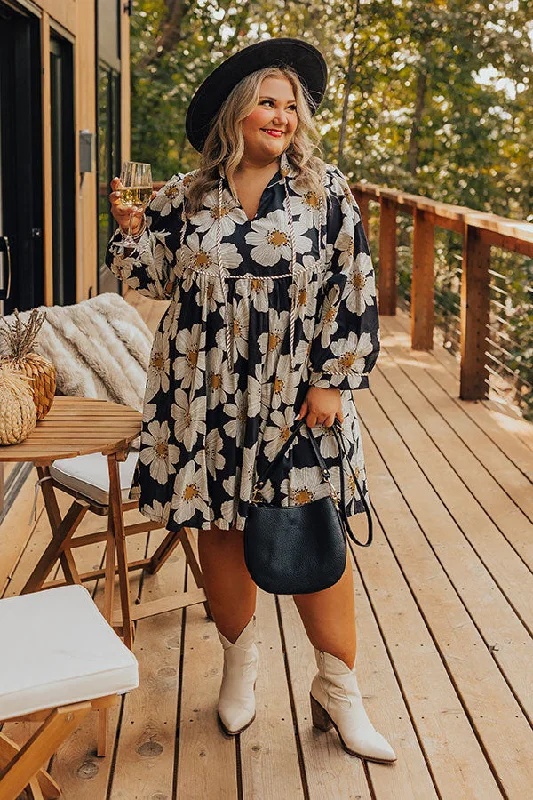 High-quality Design Floral Dreams Babydoll Mini Dress Curves