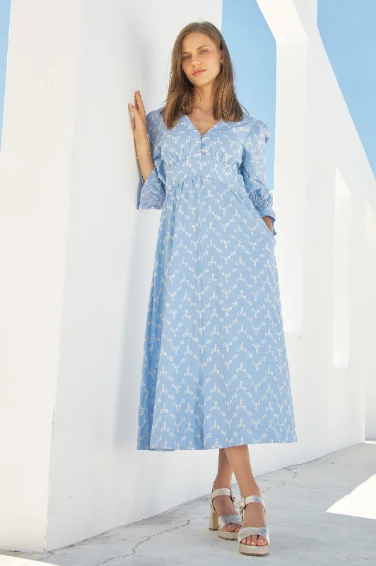 Unique Design Hadlee Dress | Cornflower