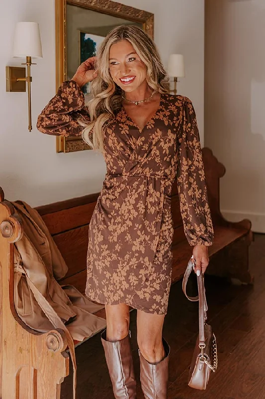 Weekend Comfort Maple Dreams Floral Mini Dress