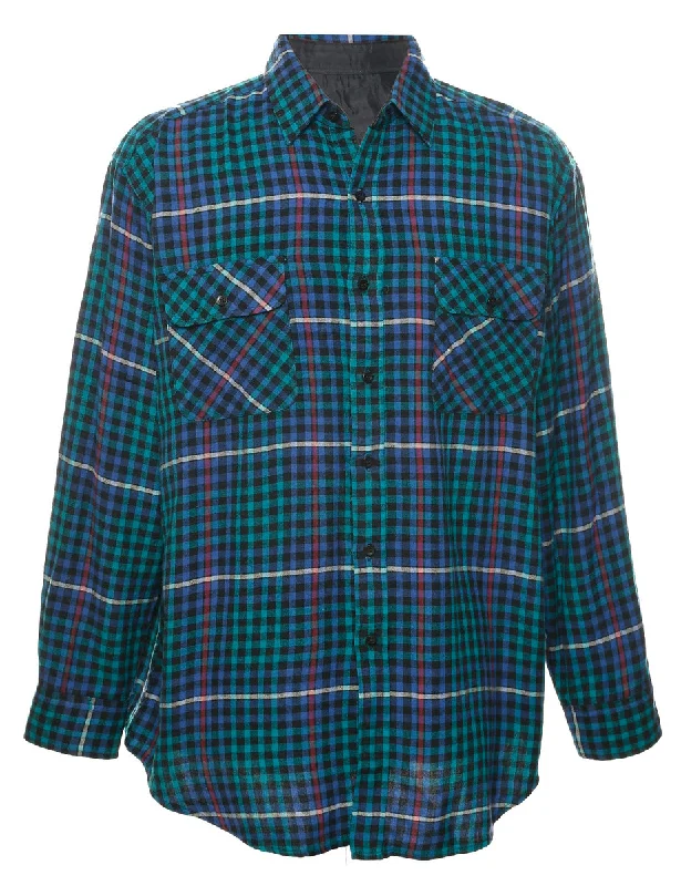 Slim Fit Multi-colour Checked Shirt - L