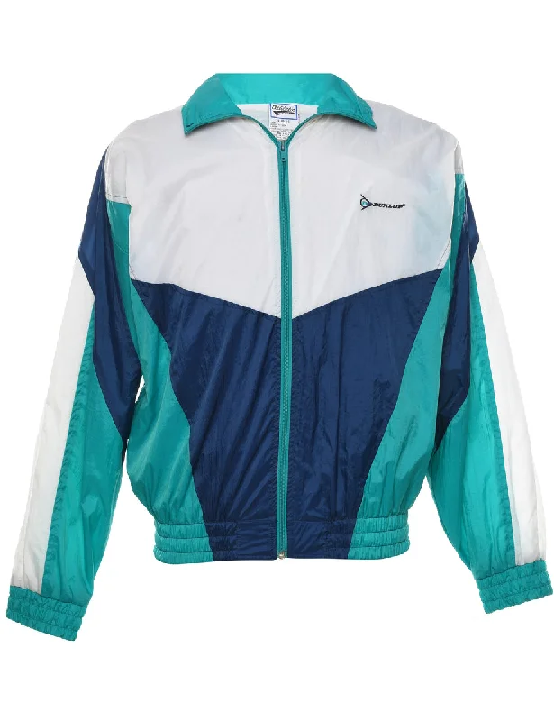 Fashionable Items Multi-Colour Contrast Panel Nylon Jacket - L