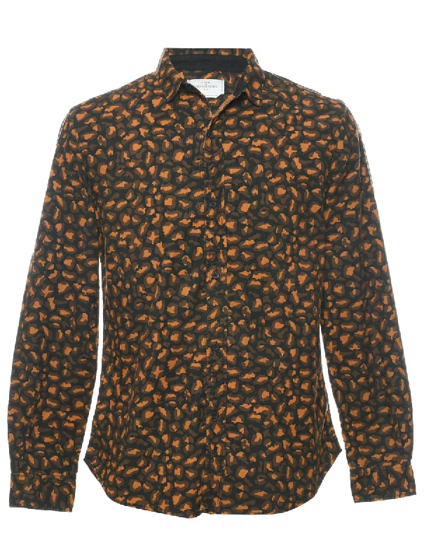 Personalized Design Multi-colour Corduroy Shirt - S