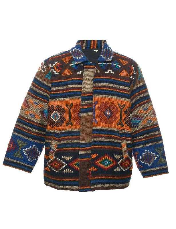 Noble And Elegant Multi-colour Jacket - M
